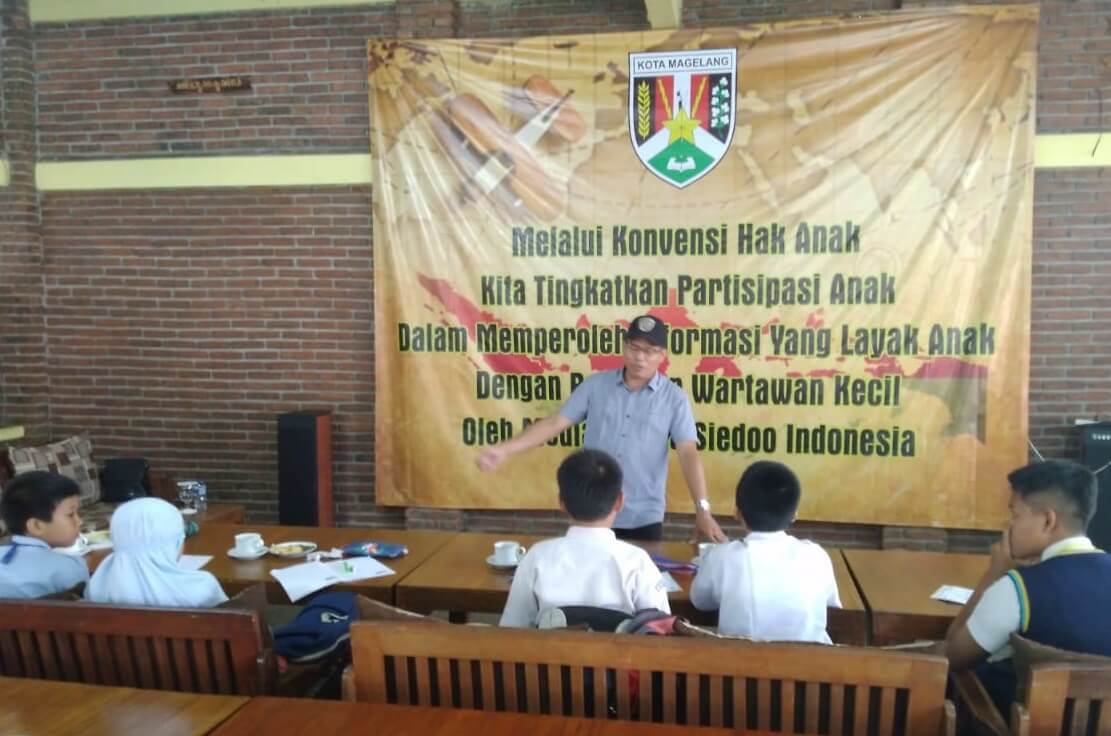 Rangkul Siedoo Indonesia, DPMP4KB Kota Magelang Adakan Pelatihan Wartawan Kecil