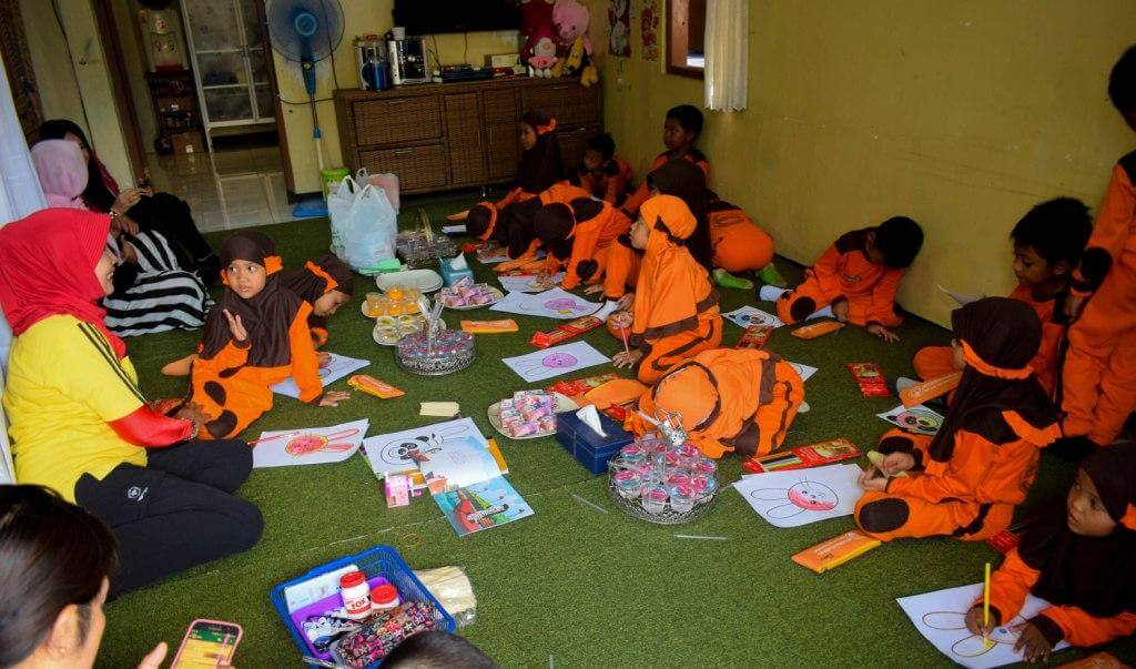 Home Schooling Menjadi Salah Satu Pembelajaran Anak Didik TK Pertiwi