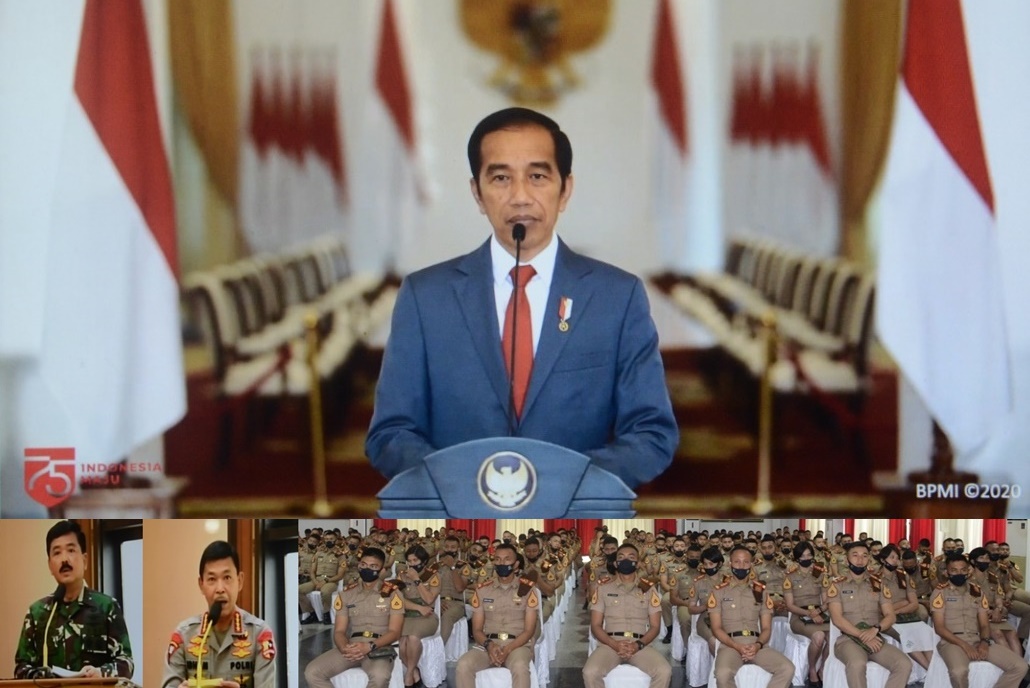 Dalam Prasetya Perwira, Capaja TNI dan Polri Dibekali Oleh Presiden