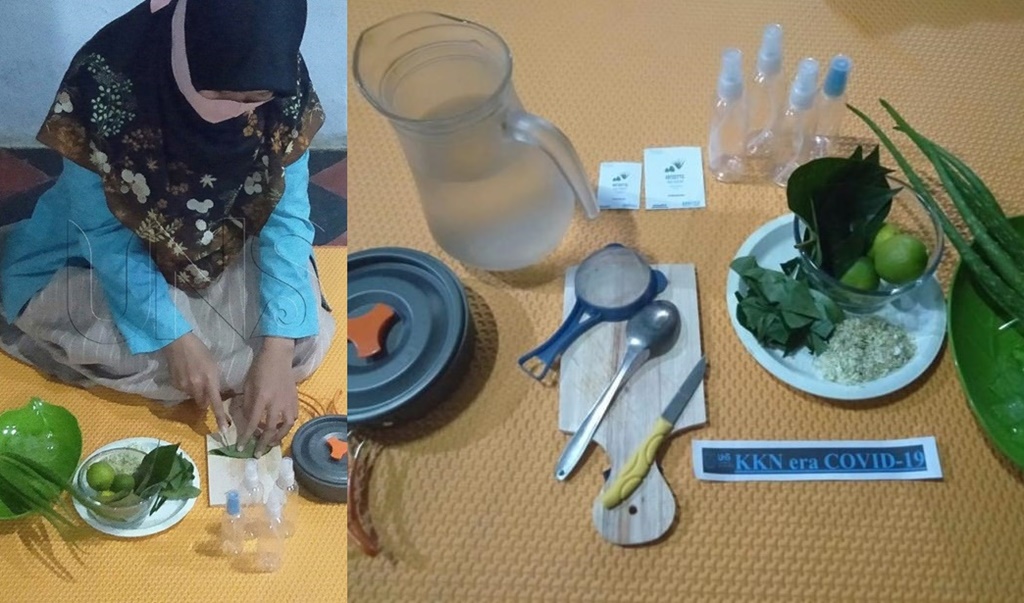 Mahasiswa UNS Buat Hand Sanitizer dari Lidah Buaya dan Daun Sirih