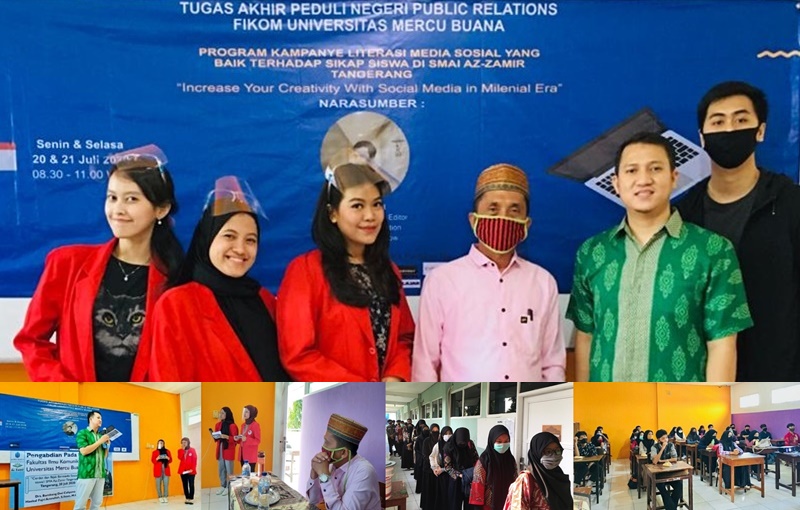Mahasiswi Universitas Mercu Buana, Ajak Remaja Bijak Bermedsos dan Jadikan Platform Positif