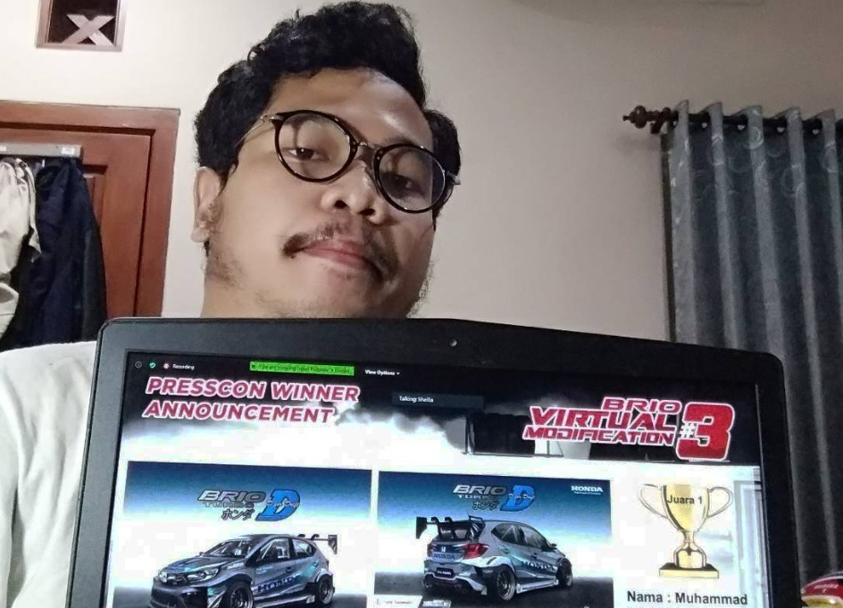 Haekal Shafi, Juarai Ajang Brio Virtual Modification
