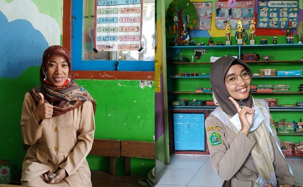 Meski Belajar dari Rumah, Siswa TK RA Muslimat NU Bulurejo Tetap Disiplin Kerjakan Tugas