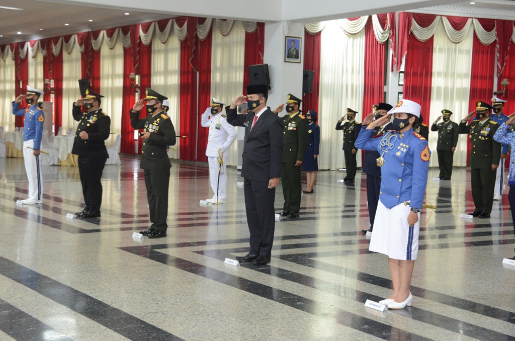 Secara Virtual, Akmil Ikuti Upacara HUT TNI Ke-75 di Istana Negara