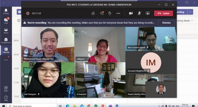 Tujuh Mahasiswa Untidar Ikuti Program Transfer Kredit dengan Pangasinan State University Filipina