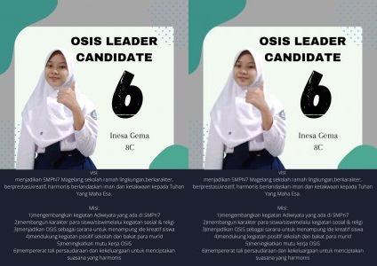 SMP Negeri 7 Kota Magelang Selenggarakan Pemilihan Ketua OSIS Secara Online