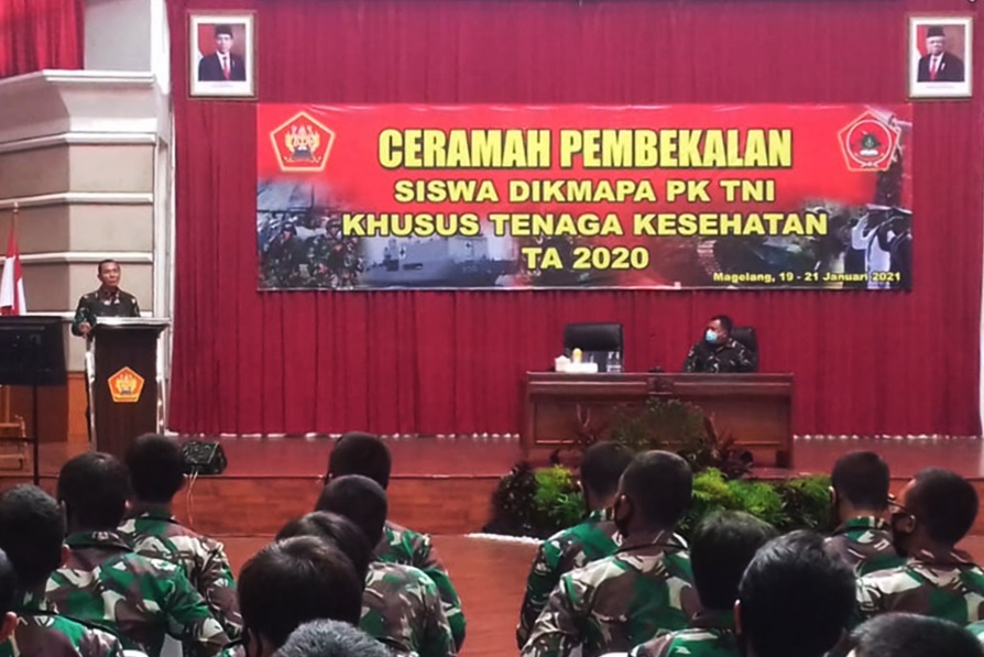 Kepada Siswa Dikmapa PK TNI TA 2020/2021, Gubernur Akmil Bekali Pesan Ini