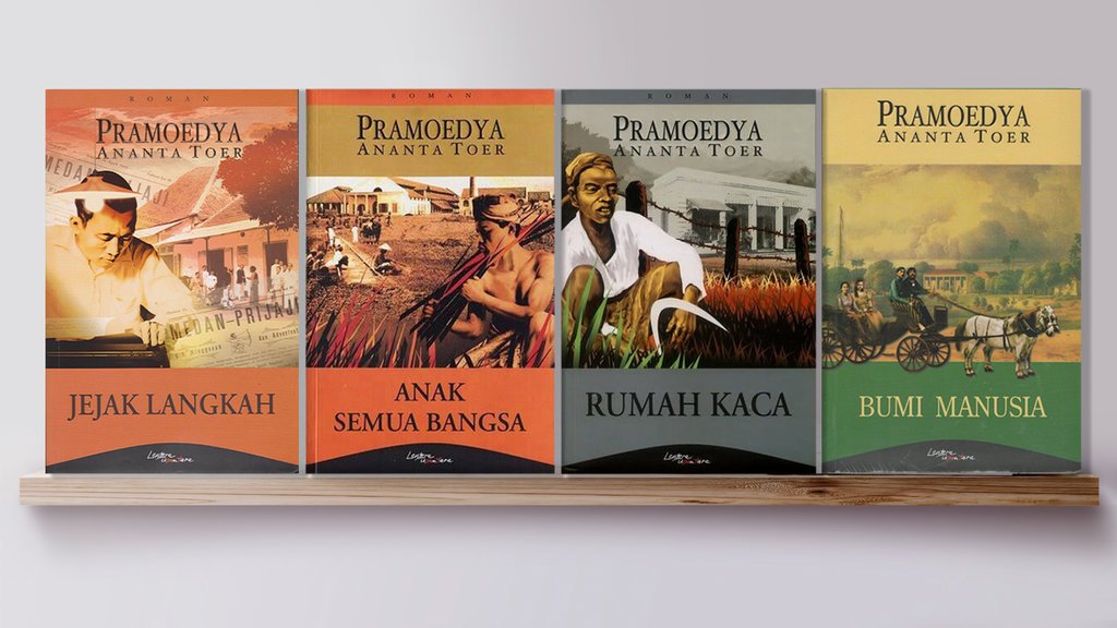 KARYA. Buku sastra karya Pramoedya Ananta Toer. (sumber: tirto.id)