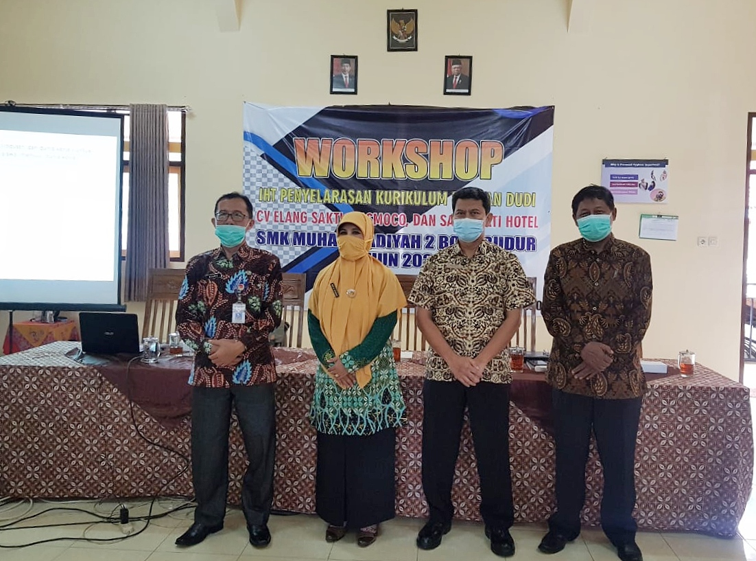 Selaraskan Kurikulum Dengan IDUKA, SMK Muhammadiyah 2 Borobudur Gelar Workshop