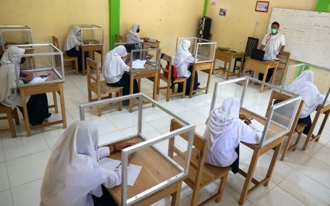 PTM. Pembelajaran Tatap Muka di sekolah. (foto: mediaindonesia)