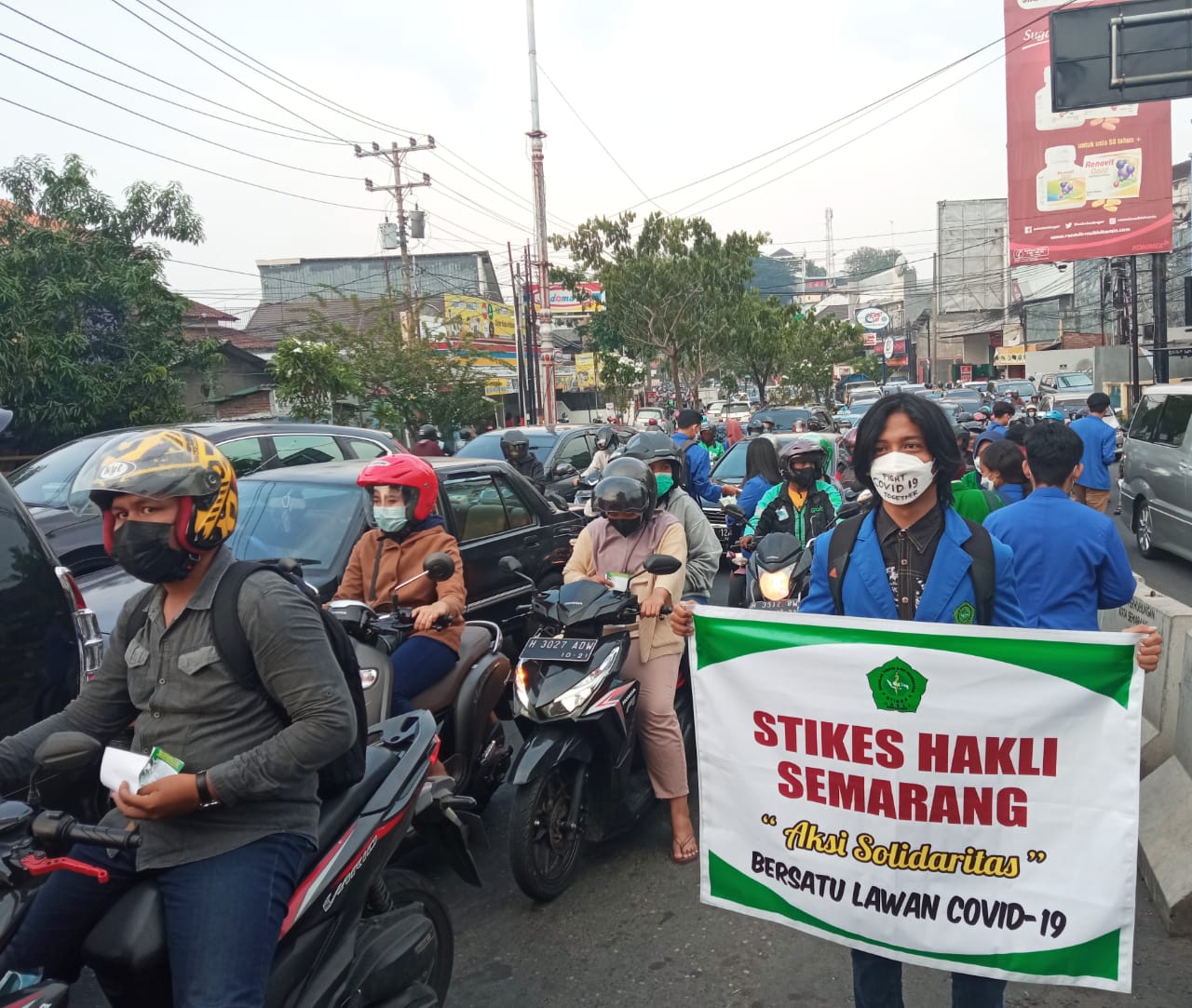 Aksi Solidaritas STIKES HAKLI Semarang Peduli Covid-19