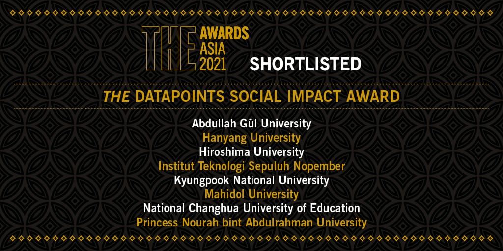 ITS Masuk Nominasi THE DataPoints Social Impact Award