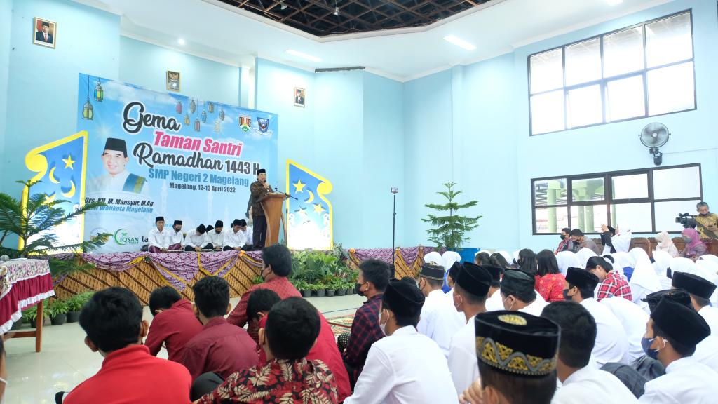 SAMBUTAN. Wakil Wali Kota Magelang M. Mansyur mengapresiasi saat memberikan sambutan.