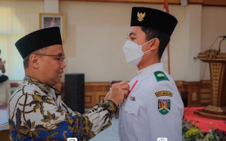 PEAN. Wali Kota Magelang, dr. Muchamad Nur Aziz berpesan kepada Duta Pancasila Kota Magelang untuk mempunyai hati Pancasila. (foto: ist)