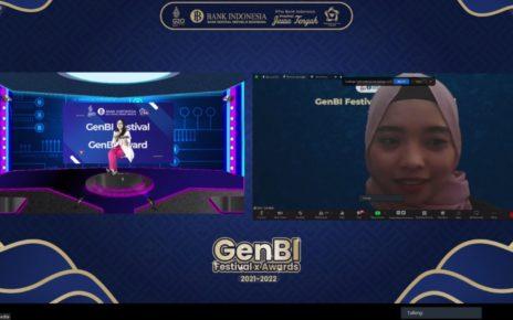 FESTIVAL. Pelaksanaan GenBi Festival X GenBI Awards oleh GenBI Korkom Semarang yang dilaksanakan secara daring. (foto: ist)