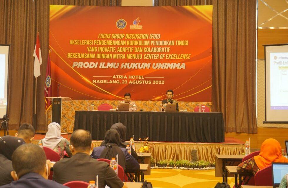 HUKUM. FGD Prodi Ilmu Hukum Universitas Muhammadiyah Magelang (UNIMMA) di Hotel Atria, Magelang. (foto: unimma)