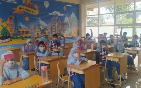 SEKOLAH. Siswa SD Muhammadiyah 2 Alternatif Kota Magelang melaksanakan kegiatan PAS Gasal tahun ajaran 2021/2022. (foto: istimewa)