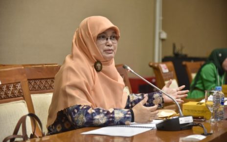 DPR. Anggota Komisi VII DPR RI Diah Nurwitasari saat menyampaikan pendapat. (foto: dpr)