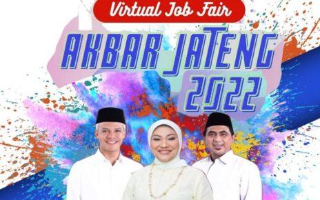 JOB FAIR. Virtual Job Fair Akbar Jateng 2022 mulai digelar hari ini, Kamis (4/8/2022), dan akan berakhir Jumat (5/8/2022). (sumber: jatengprov)