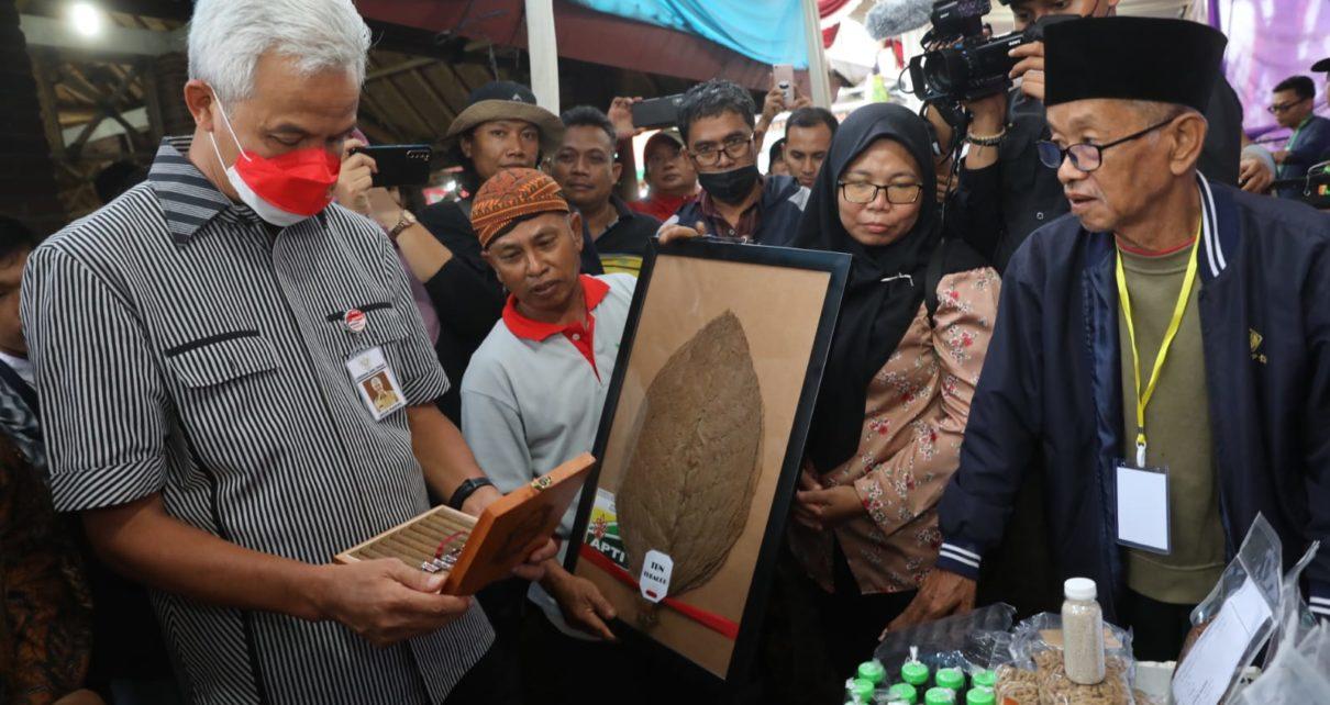AGRO. Gubernur Jawa Tengah Ganjar Pranowo saat berada di Soropadan Agro Festival 2022 di Kabupaten Temanggung. (foto: jatengprov) 