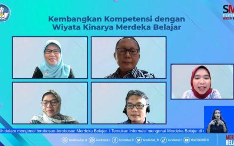 MERDEKA BELAJAR. Webinar Silaturahmi Merdeka Belajar yang dilakukan secara daring melalui kanal YouTube Kemendikbud RI, Kamis (19/1/2023). (sumber: kemendikbudristek)