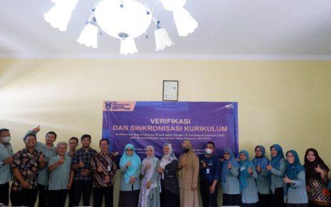 VERIFIKASI. Foto bersama setelah kegiatan verifikasi dan sinkronisasi kurikulum di SMK Muhammadiyah 1 Borobudur, Selasa (14/02/2023). (foto: ist)