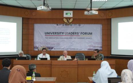 FORUM. University Leader’s Forum di Universitas Muhammadiyah Yogyakarta (UMY) dengan mengusung tema “The Innovation Challenge and The Pandemic Legacy” belakangan ini. (foto: unimma)