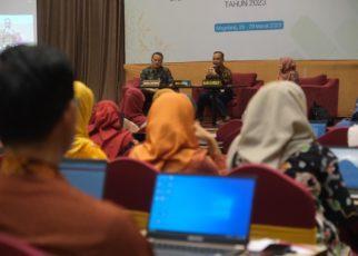 BIMTEK. Wali Kota Magelang dr. Muchamad Nur Aziz saat memberikan sambutan dalam Bimtek Perencanaan Kebutuhan ASN. (foto: prokompimkotamgl)