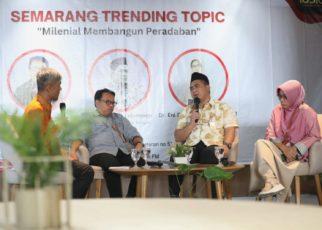 DIALOG. Wagub Jateng Taj Yasin Maimoen saat dialog Radio Idola “Semarang Trending Topic”, di Allstay Hotel Semarang, Jumat (26/05/2023). (foto: jatengprov)