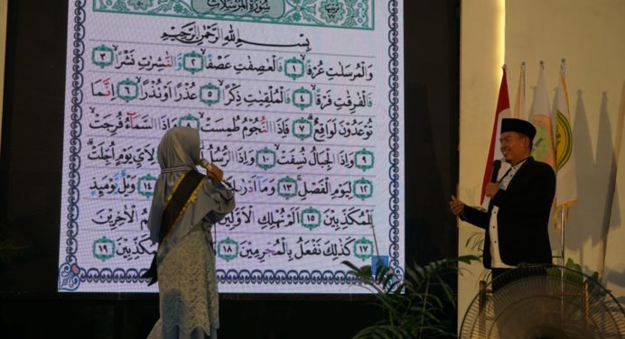 Bentuk Uji Capaian Siswa, SMPIT Ihsanul Fikri Mungkid Gelar Khotmil Qur’an dan Imtihan