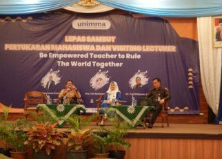 UNIMMA. Fakultas Keguruan dan Ilmu Pendidikan (FKIP) Universitas Muhammadiyah Magelang (UNIMMA) mengadakan acara visiting lecture dengan mengangkat tema ‘Be Empowered Teacher to Rule the World Together’. (foto: unimma)