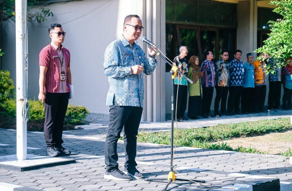 SAMBUTAN. Wali Kota Magelang dr. Muchamad Nur Aziz saat menyampaikan sambutan. (foto: prokompimkotamgl)