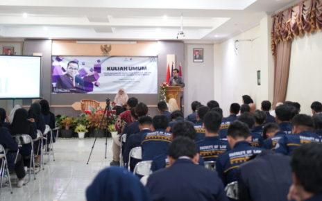 GASAL. Fakultas Hukum (FH) Universitas Muhammadiyah Magelang (UNIMMA) mengawali semester gasal tahun akademik 2023/2024 dengan menggelar kuliah umum. (foto: unimma)