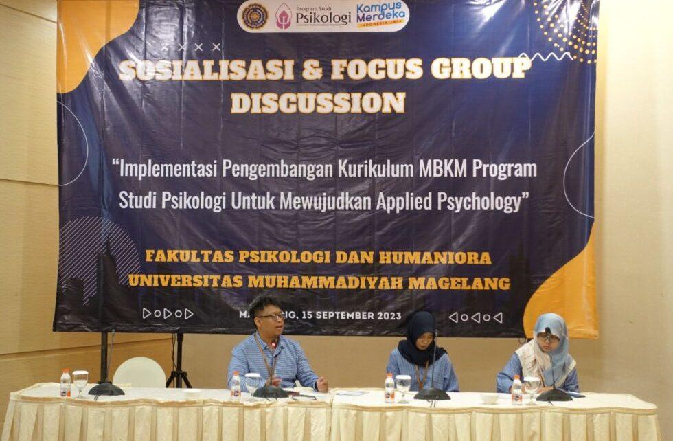 UNIMMA. Prodi Fakultas Psikologi dan Humaniora (FPH) Universitas Muhammadiyah Magelang (UNIMMA) menggelar Sosialisasi dan Focus Group Discussion. (foto: unimma)  