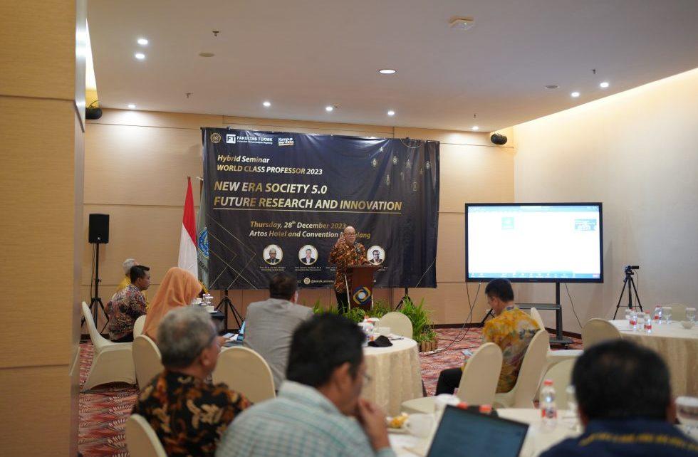 SEMINAR. Fakultas Teknik (FT) Universitas Muhammadiyah Magelang (UNIMMA) menggelar Hybrid Seminar-World Class Professor (WCP) 2023. (foto: unimma)