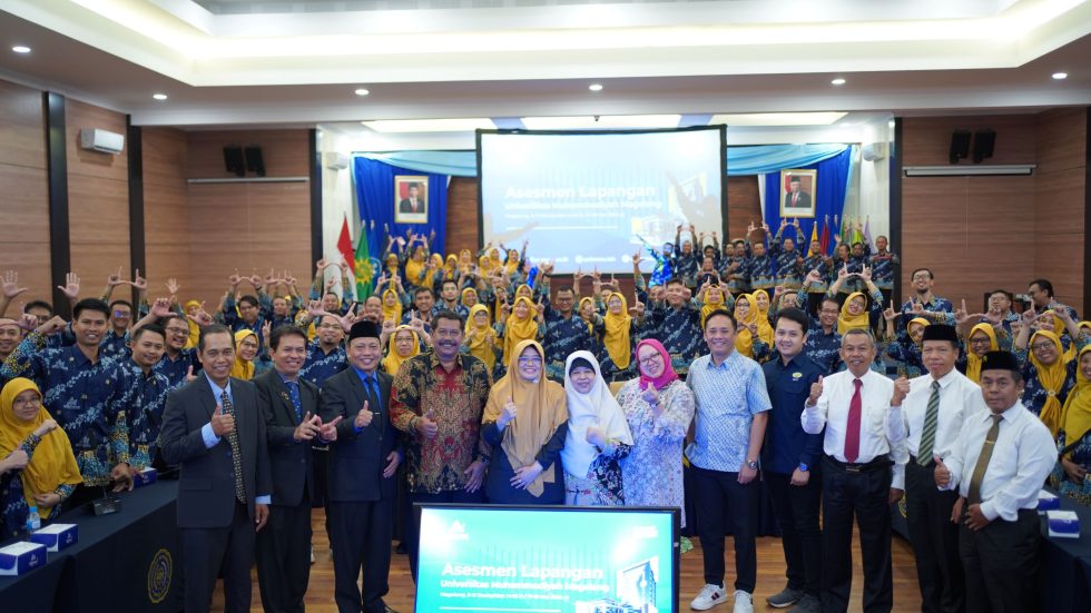 UNGGUL. Universitas Muhammadiyah Magelang (UNIMMA) resmi meraih derajat akreditasi tertinggi, yakni Unggul setelah melakukan Asesmen Lapangan (AL) pada 17-19 Mei 2024 lalu. (foto: unimma)