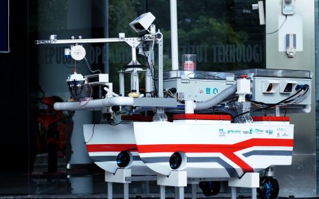 ASV. Kapal dengan sistem Autonomous Surface Vehicle (ASV) milik Barunastra ITS, Nala Proteus 2.0 yang dipresentasikan dalam NEVA Maritime Congress. (foto: its)