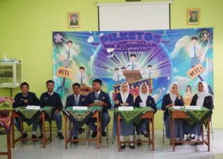 OSIS. Proses Pemilihan Ketua dan Wakil Ketua OSIS SMKN 1 Windusari Magelang. (foto: ist)