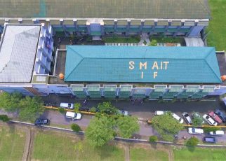 ATAS. Nampak gedung SMAIT Ihsanul Fikri Mungkid, Magelang, Jawa Tengah dari atas. (foto: its)